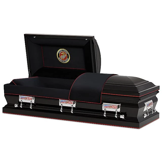 Acier Coffin Hero Black Marine Corps pour adulte pour un usage funéraire